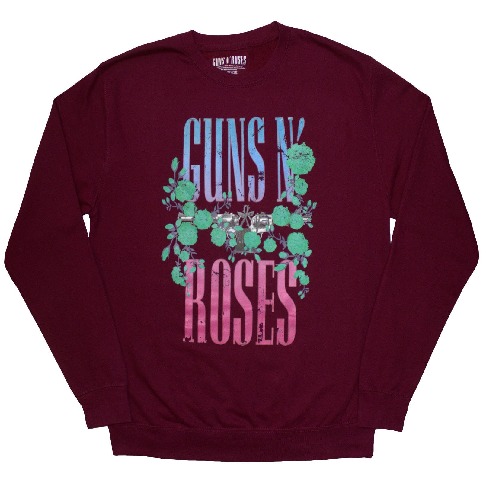 Kapuco Guns N' Roses Guns & Vine Maroon Red S Kapuco