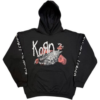 Hoodie Korn Follow The Leader (Sleeve Print) Black XL Hoodie - 1