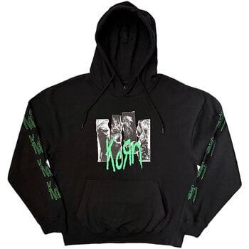 Hoodie Korn Ripped Photos (Sleeve Print) Black 2XL Hoodie - 1