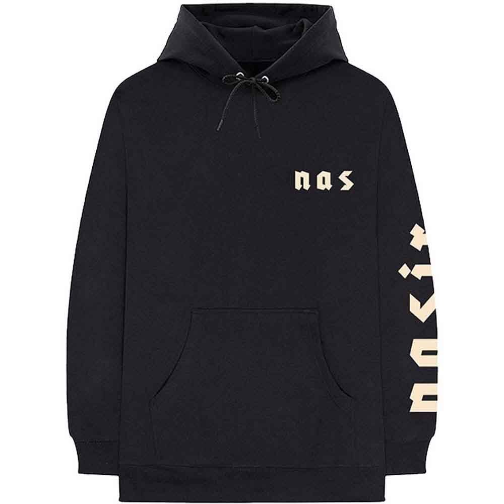 Hoodie Nas Symbols (Back Print) Black 2XL Hoodie