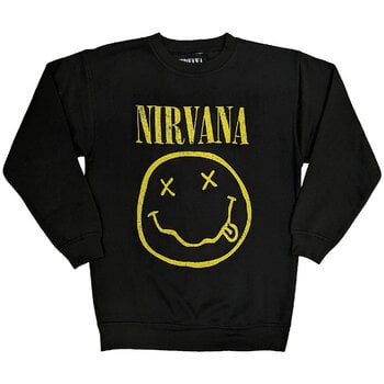 Hoodie Nirvana Yellow Happy Face Black XS Hoodie - 1