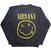 Hoodie Nirvana Yellow Happy Face Navy Blue XS Hoodie