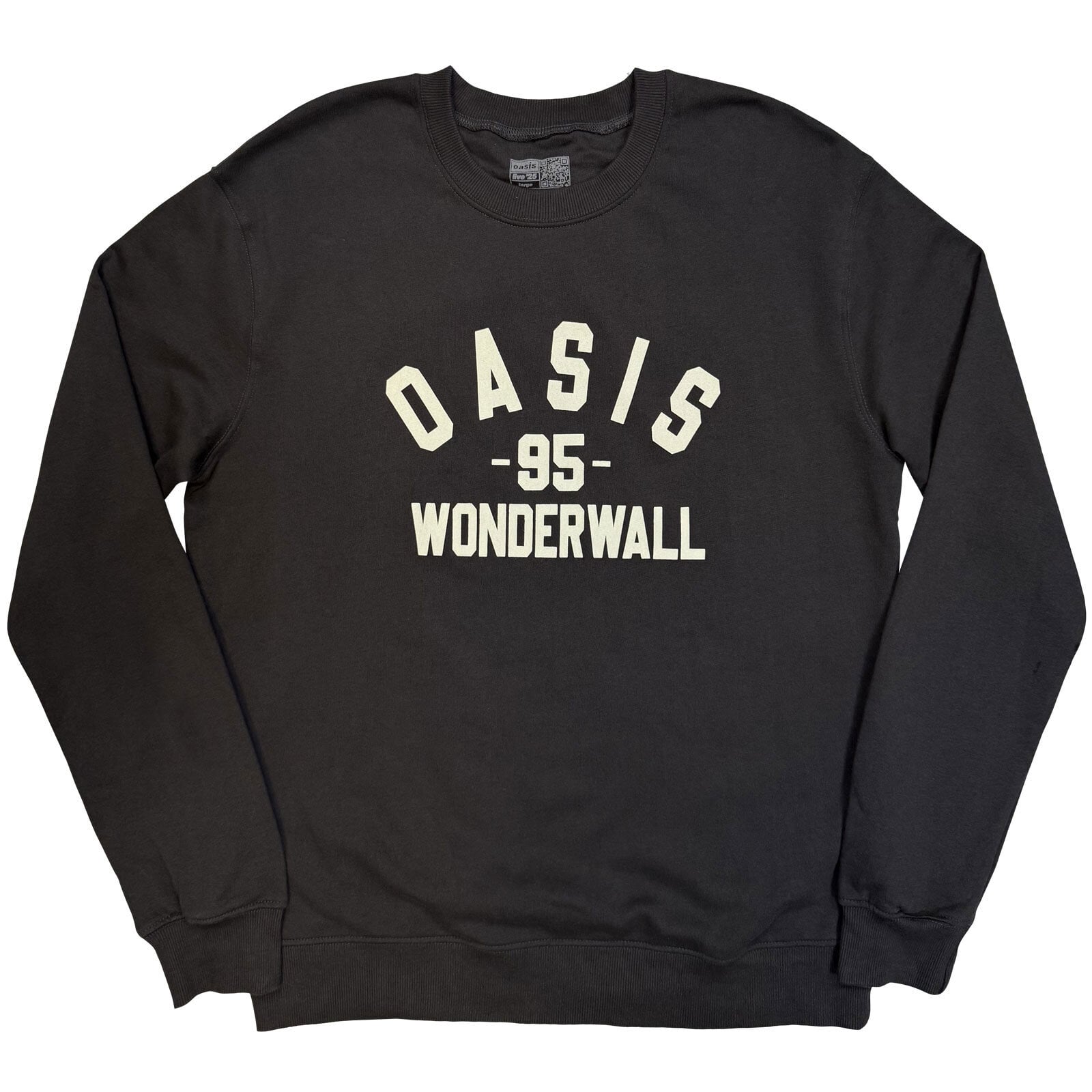 Kapuco Oasis Wonderwall Varsity (Ex-Tour) Charcoal Grey L Kapuco