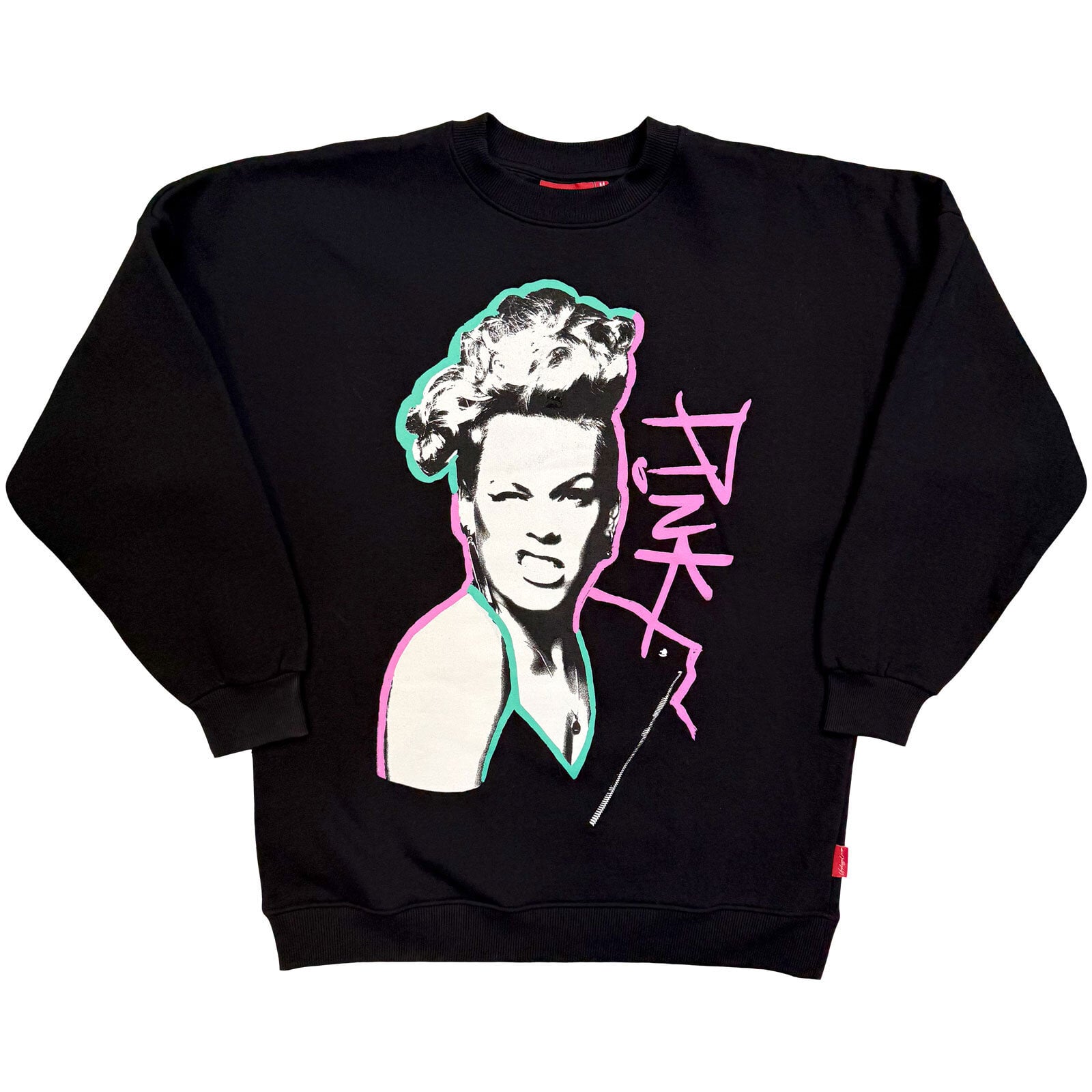 Hoodie P!NK Paint Pen Black L Damă Hoodie