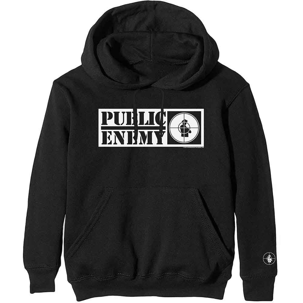 Толстовка з капюшоном Public Enemy Crosshairs Logo (Sleeve Print) Black S Толстовка з капюшоном