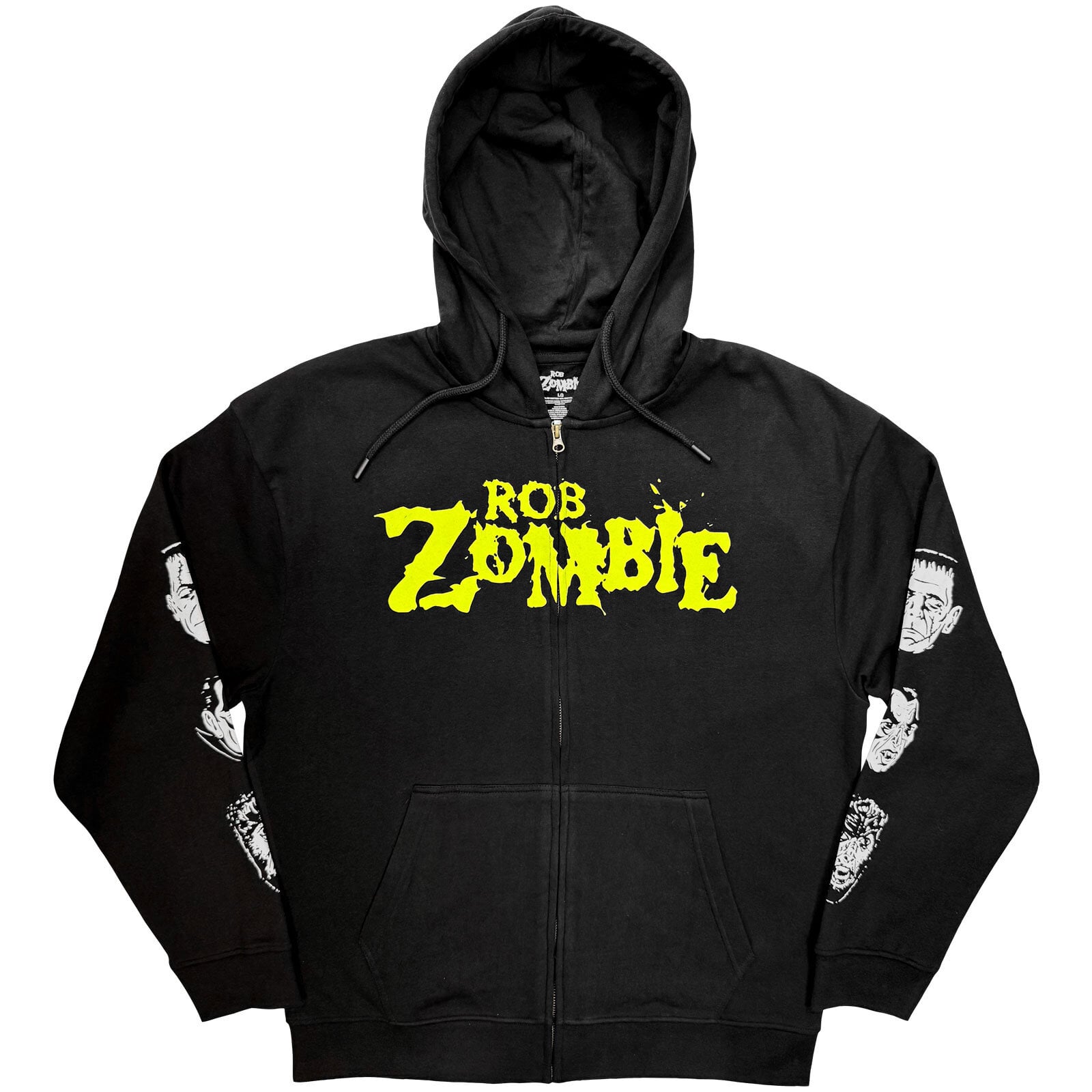 Kapuco Rob Zombie Die Twice (Back & Sleeve Print) Black XL Kapuco
