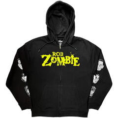 Kapuco Rob Zombie Die Twice (Back & Sleeve Print) Black 2XL Kapuco