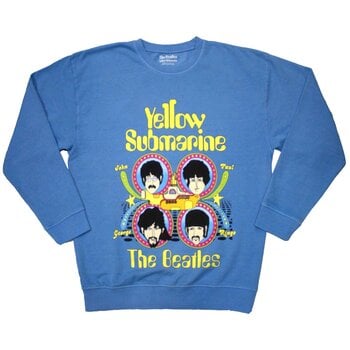Kapuco The Beatles Yellow Submarine Heads In Circles Blue L Kapuco - 1