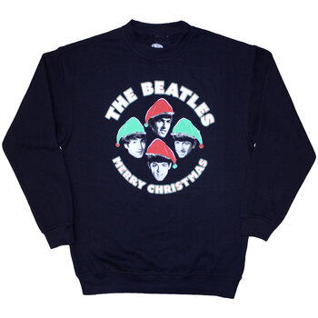 Толстовка з капюшоном The Beatles Xmas Hats Navy Blue L Толстовка з капюшоном - 1