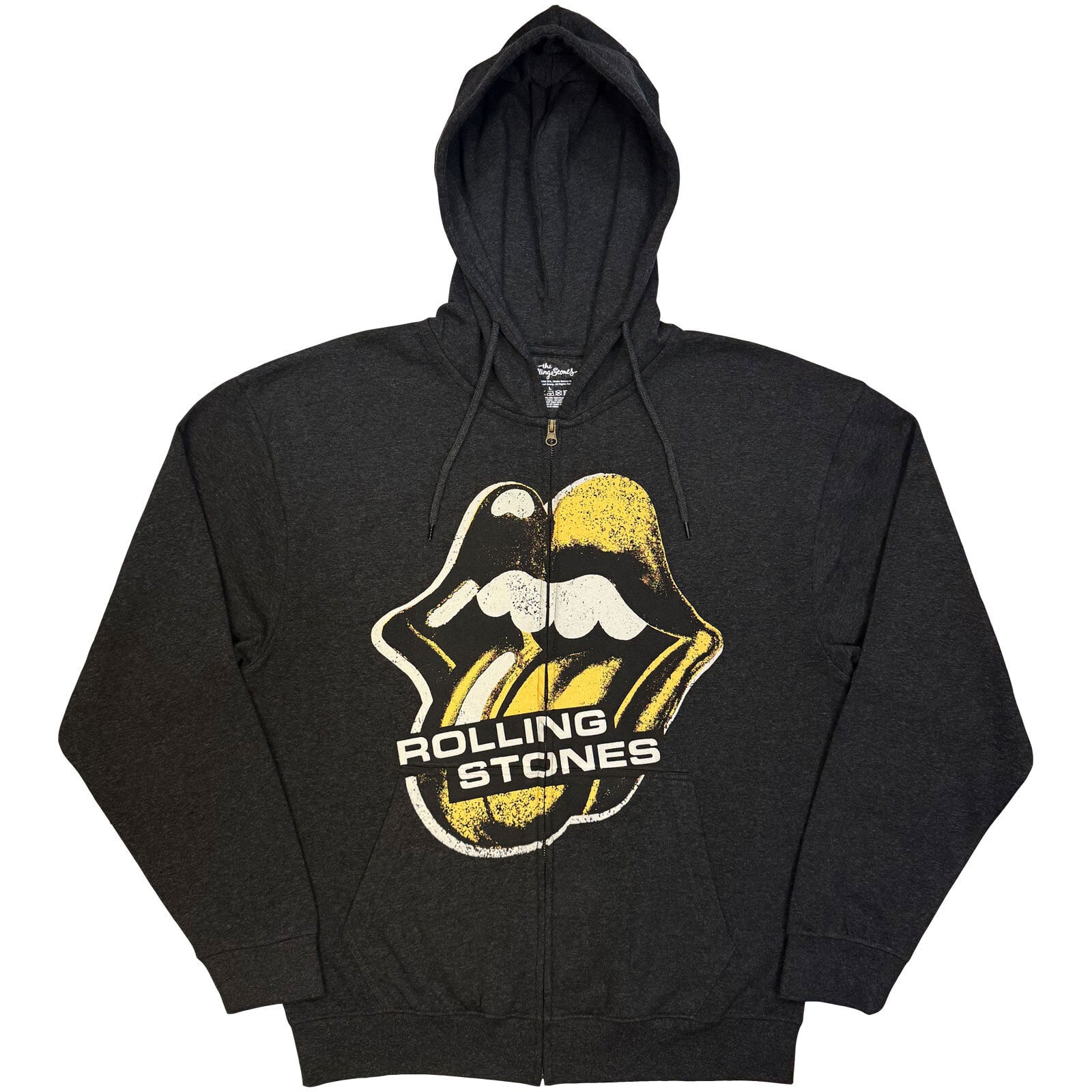 Kapuco The Rolling Stones Foreign Tongues Tracks (Back Print) Charcoal Grey S Kapuco