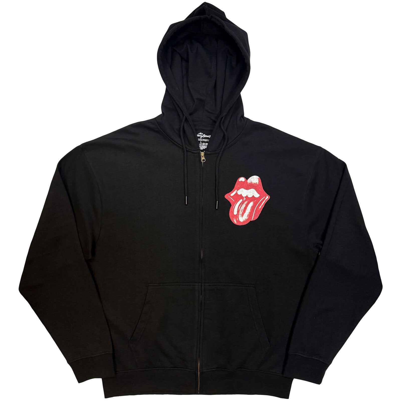 Hoodie The Rolling Stones Foreign Tongues Circle (Back Print) Black M Hoodie