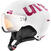 Ski Helmet UVEX Hlmt 500 Visor Ski Helmet White/Pink Mat 52-55 cm 19/20