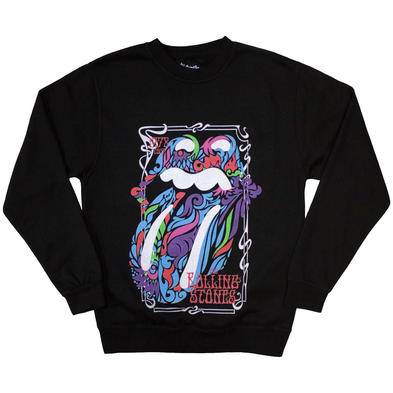 Capuchon The Rolling Stones Colour Swirls (Oversized) Black XL Capuchon