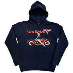 Kapuco Van Halen Pinup Motorcycle (Back Print) Navy Blue L Kapuco
