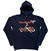 Kapuco Van Halen Pinup Motorcycle (Back Print) Navy Blue XL Kapuco