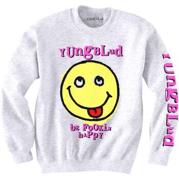 Hoodie Yungblud Raver Smile (Back & Sleeve Print) White L Hoodie - 1