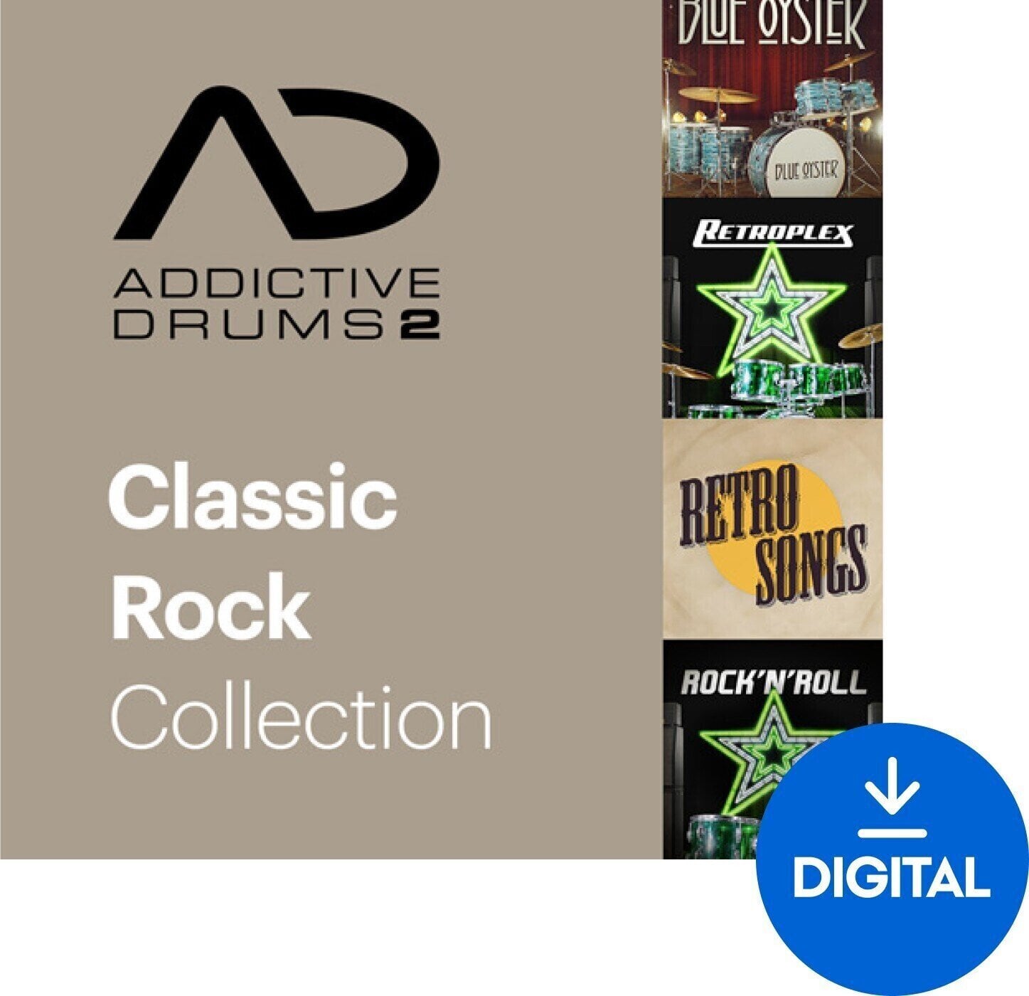 VST Instrument XLN Audio Addictive Drums 2: Classic Rock Collection (Digitalni proizvod)