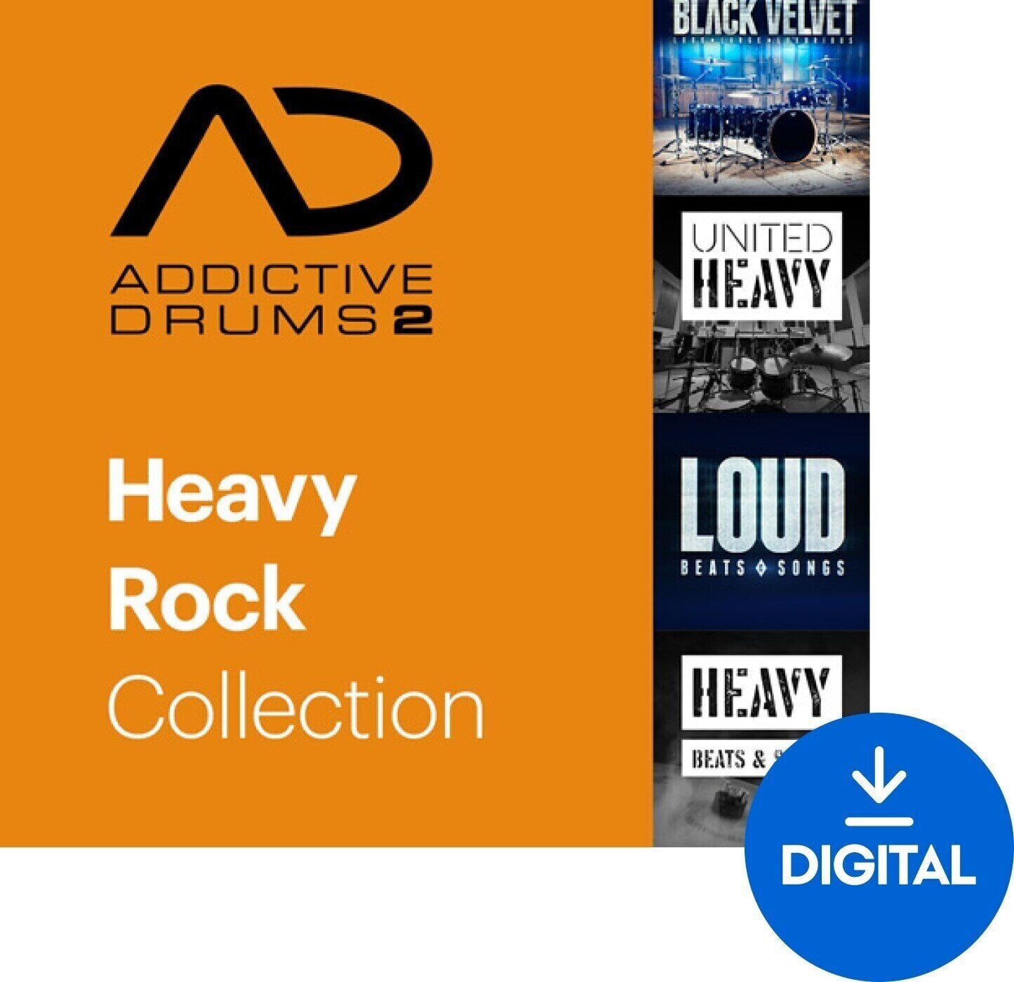 VST Instrument XLN Audio Addictive Drums 2: Heavy Rock Collection (Digital product)