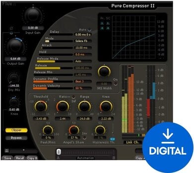 Procesador de efectos de complemento de software Flux Pure Compressor (Producto digital) - 1