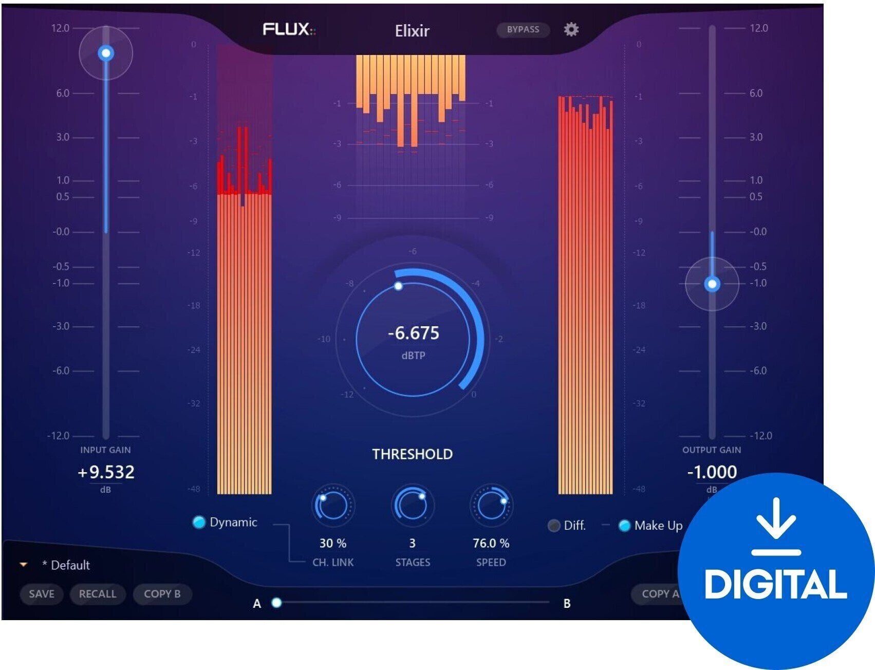 Procesador de efectos de complemento de software Flux Elixir Essential (Producto digital)