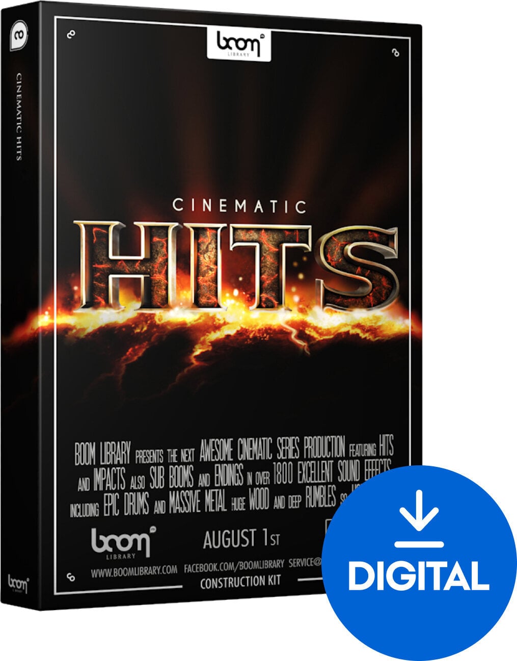 Zvočna knjiga za sampler BOOM Library Cinematic Hits CK (Digitalni izdelek)
