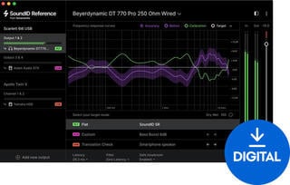 Procesador de efectos de complemento de software Sonarworks SoundID Reference for Headphones (Producto digital)