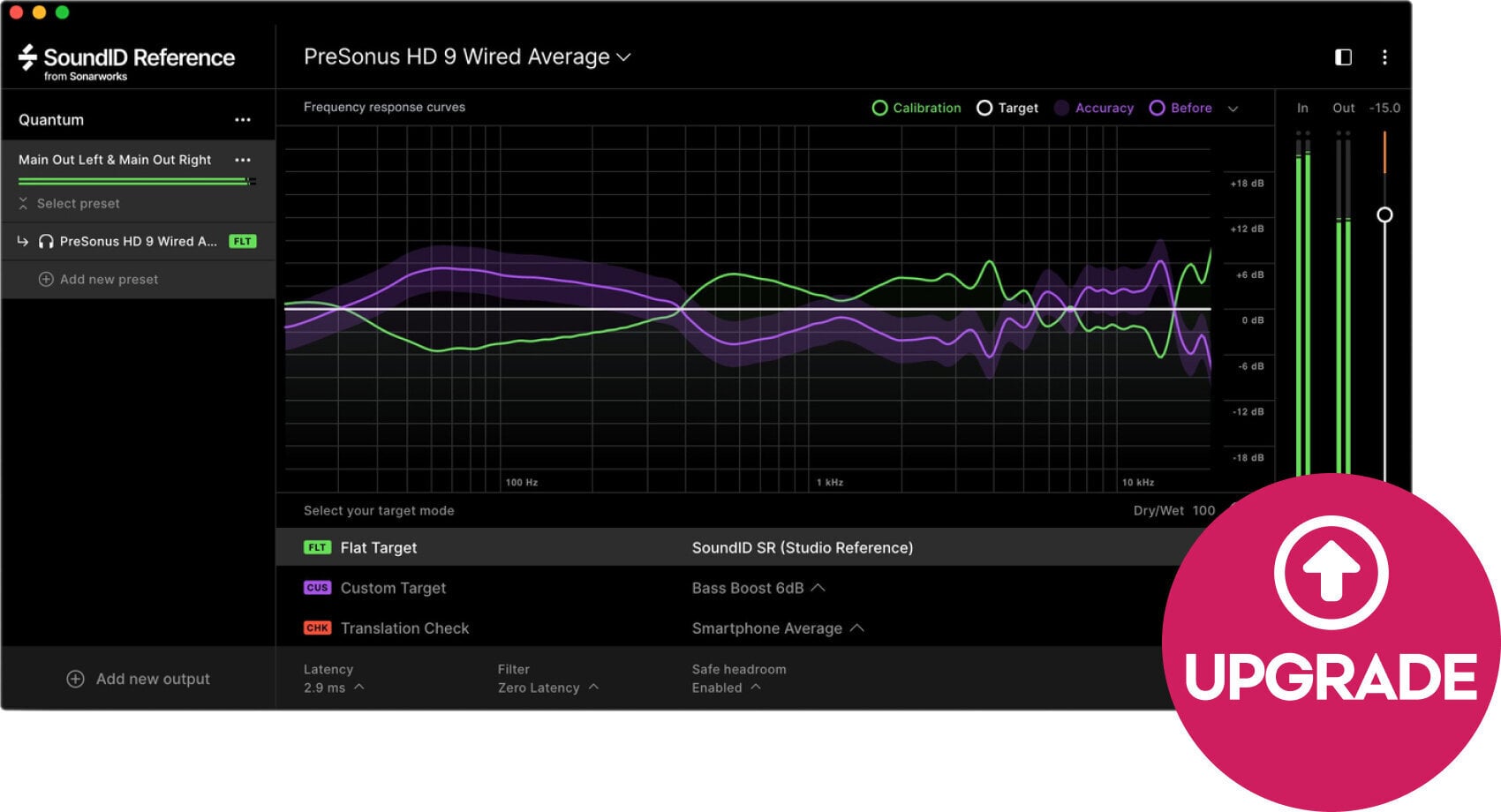 Update / Upgrade / Expansion Sonarworks Upgrade: Ref4 Headphone to SoundID for Headphones (Produit numérique)