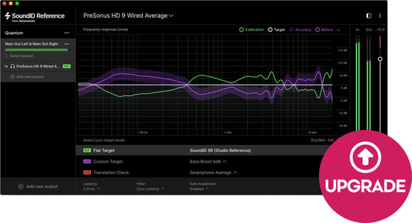 Update / Upgrade / Expansion Sonarworks Upgrade: Ref4 Headphone to SoundID for Headphones (Produit numérique) - 1
