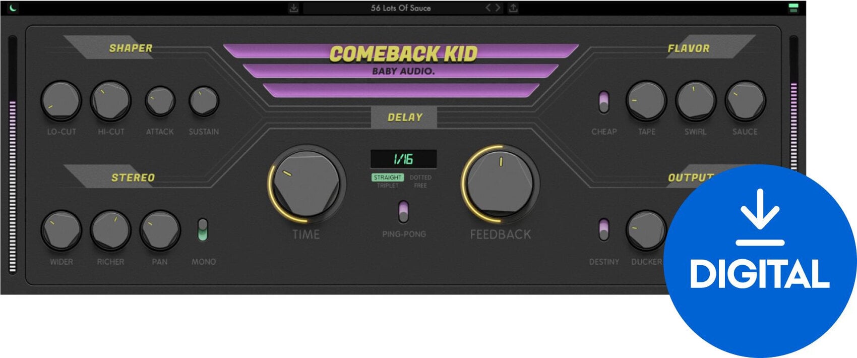 FX protsessori tarkvara pistikprogramm Baby Audio Comeback Kid (Digitaalne toode)