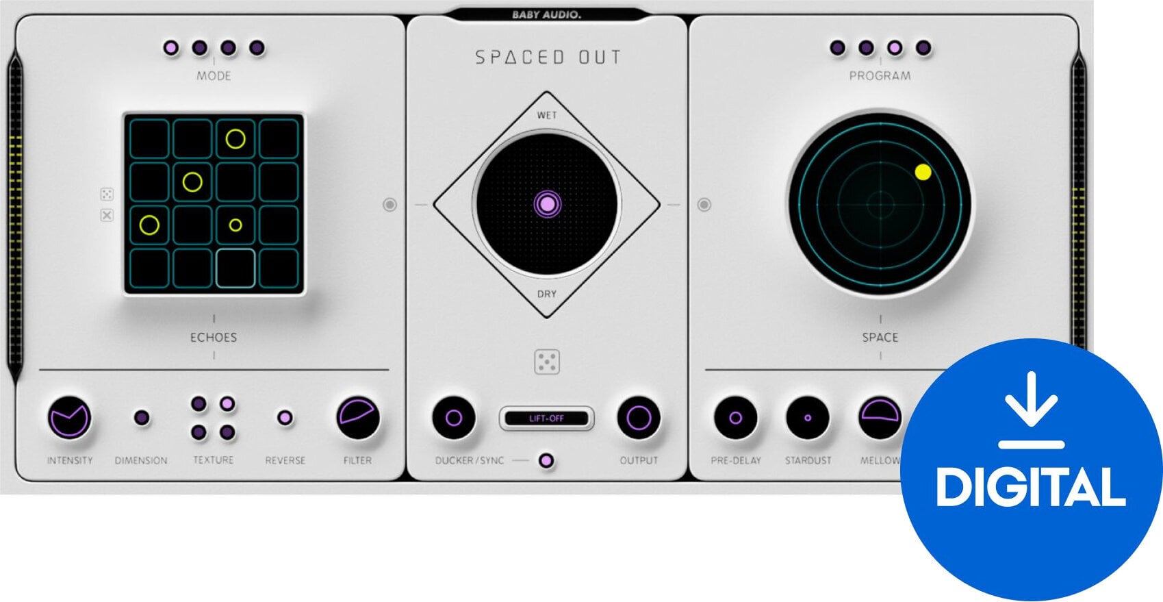 Procesador de efectos de complemento de software Baby Audio Spaced Out (Producto digital)