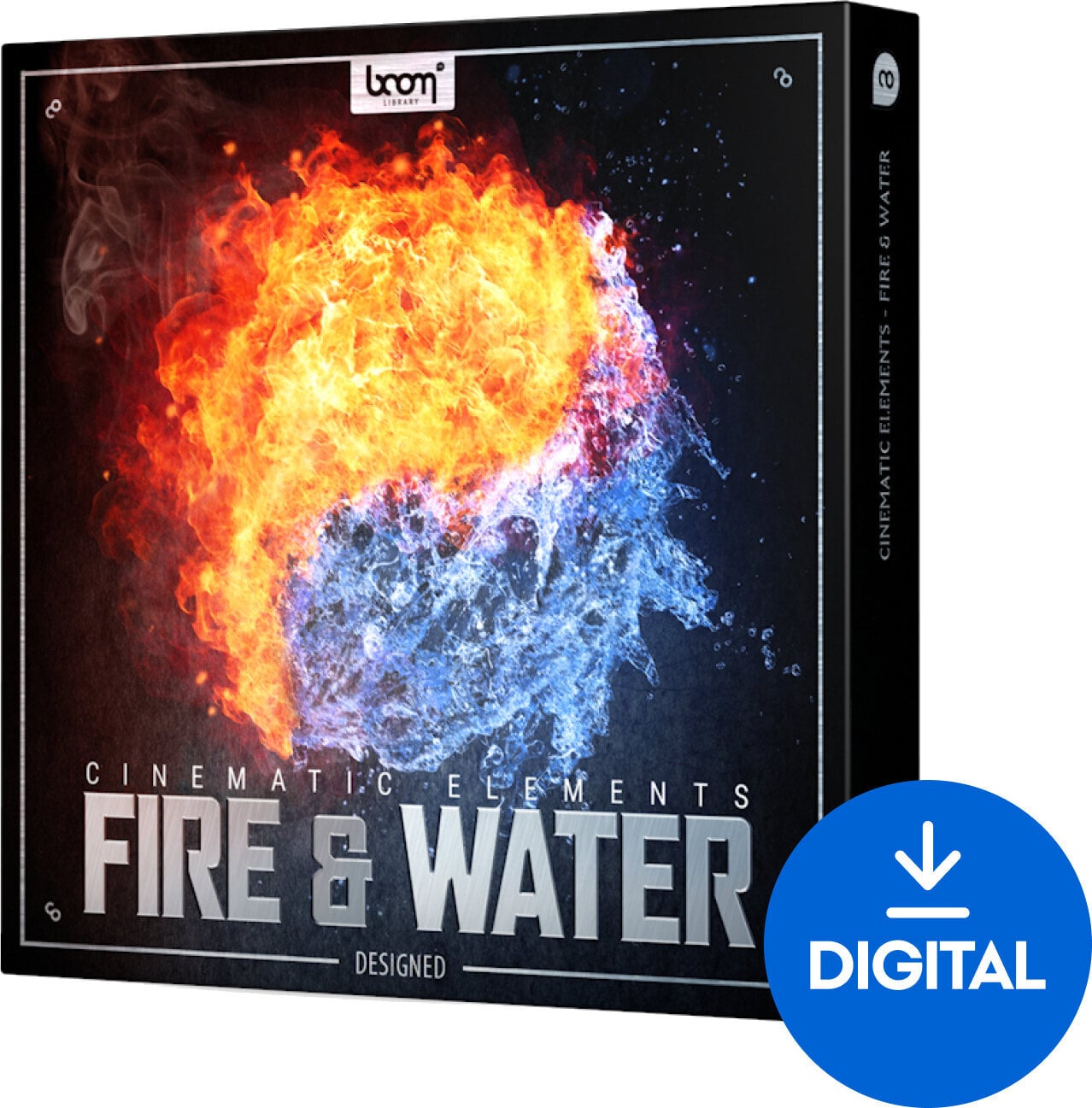 Zvočna knjiga za sampler BOOM Library Cinematic Fire & Water Des (Digitalni izdelek)