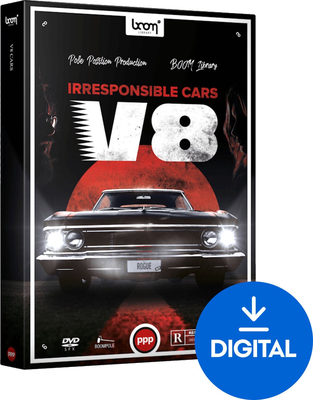 Zvočna knjiga za sampler BOOM Library Cars V8 (Digitalni izdelek)