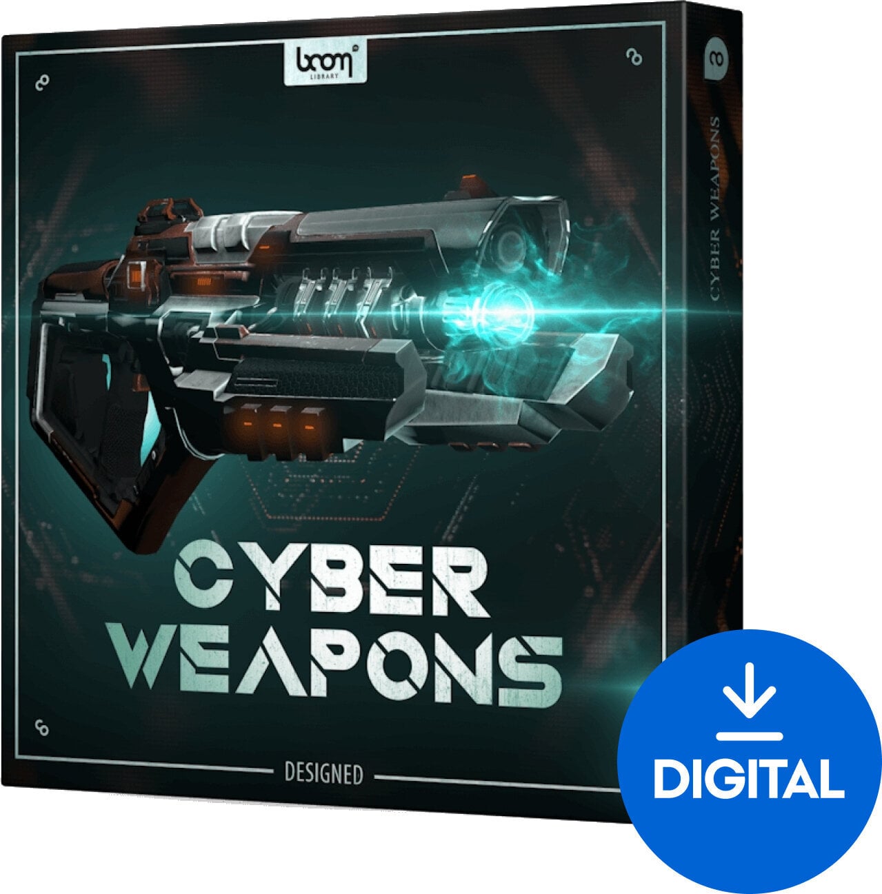 Zvočna knjiga za sampler BOOM Library Cyber Weapons Designed (Digitalni izdelek)