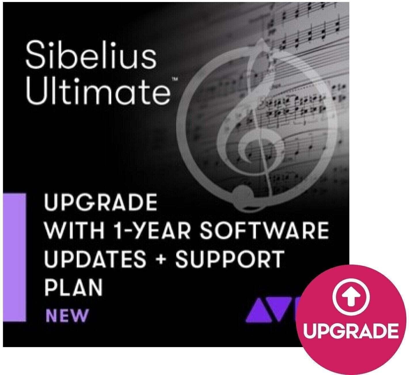 Update / Upgrade / Expansion AVID Sibelius Ultimate 1-Year Software Updates+Support (Producto digital)