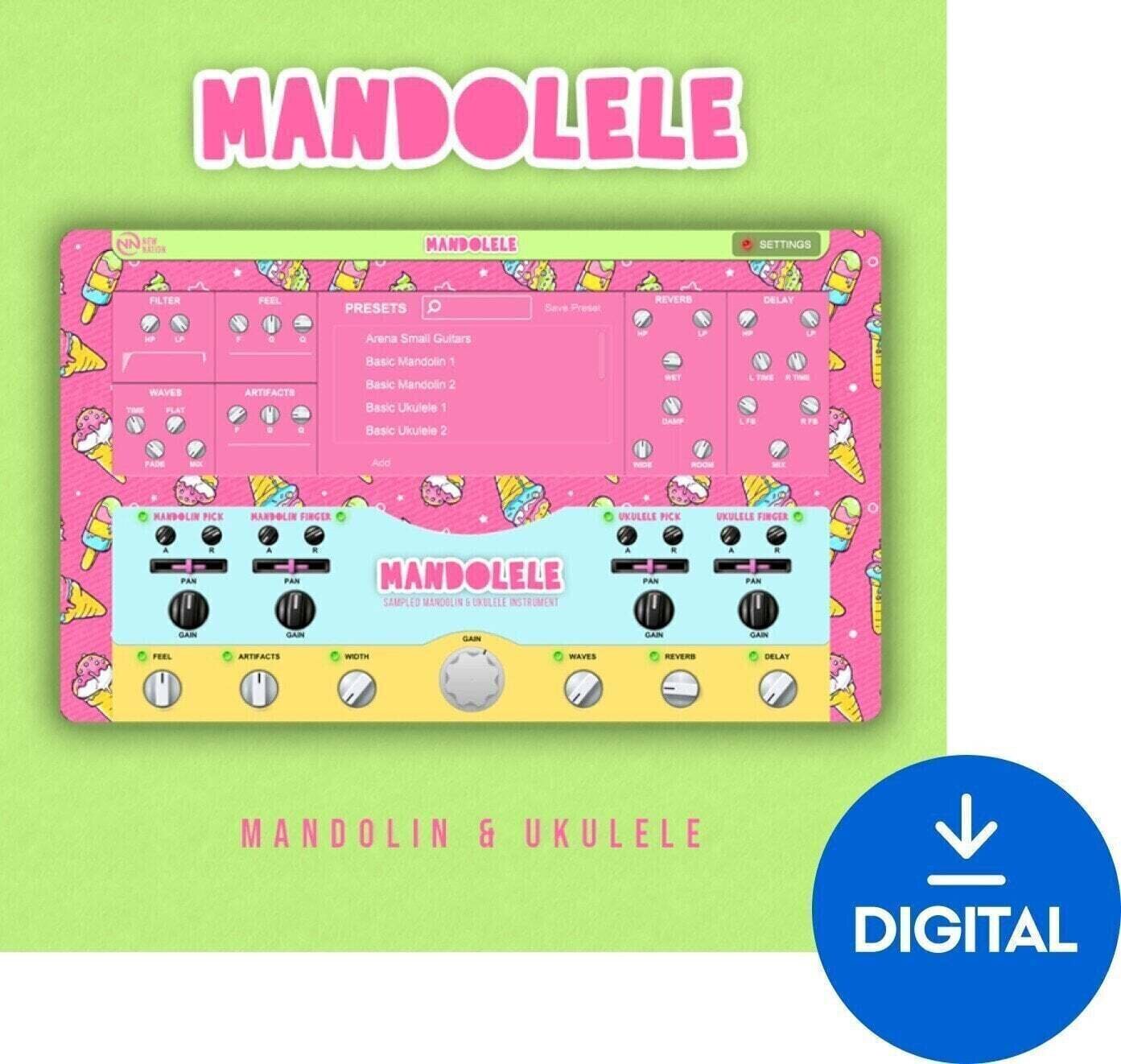 VST Instrument New Nation Mandolele - Mandolin & Ukulele (Digitalni izdelek)