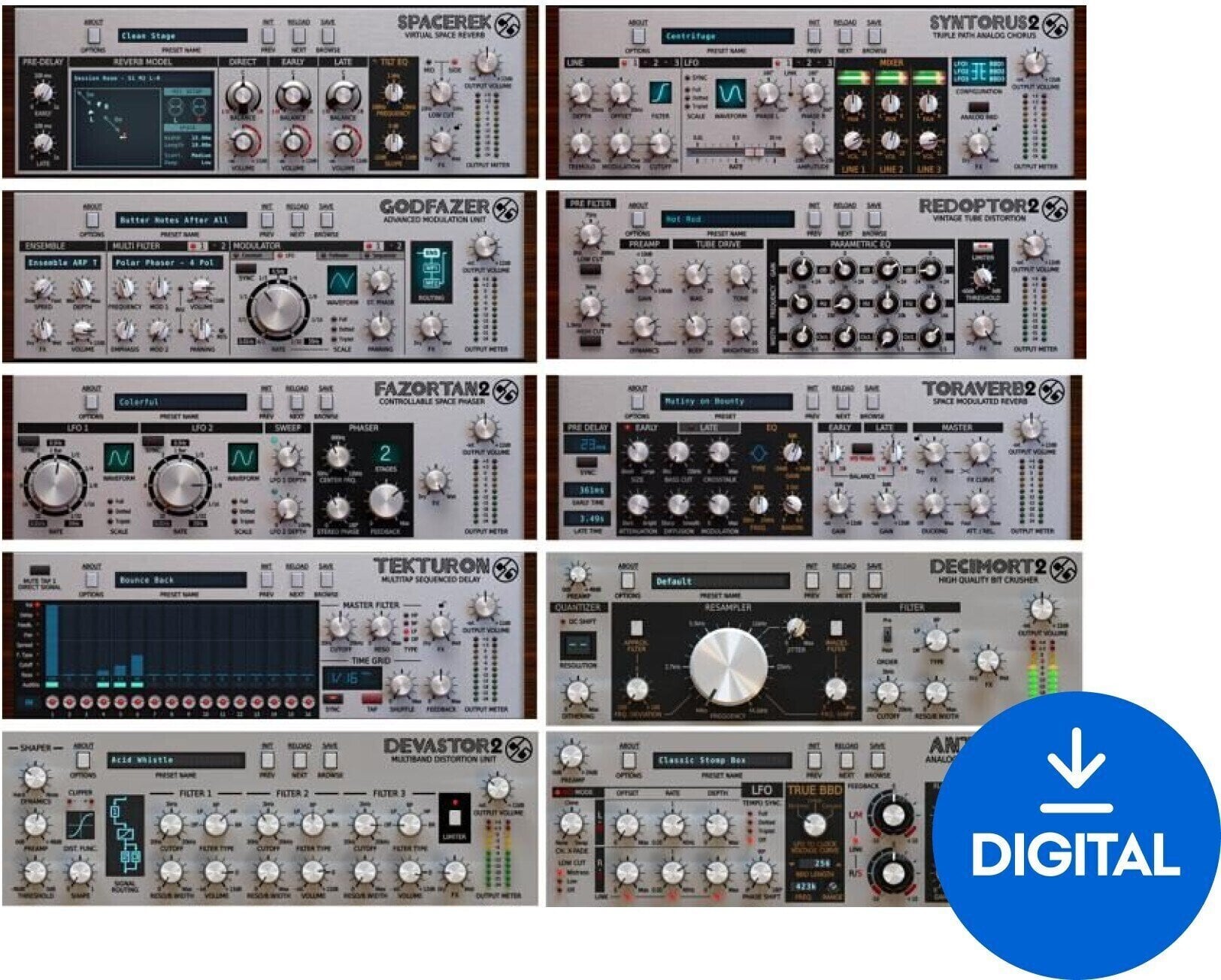 Software Plug-In FX Processor D16 Group SilverLine Bundle (Digital product)