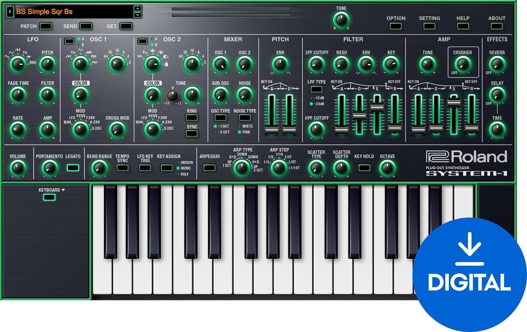 VST Instrument Roland SYSTEM-1 Key (Digitalni izdelek)