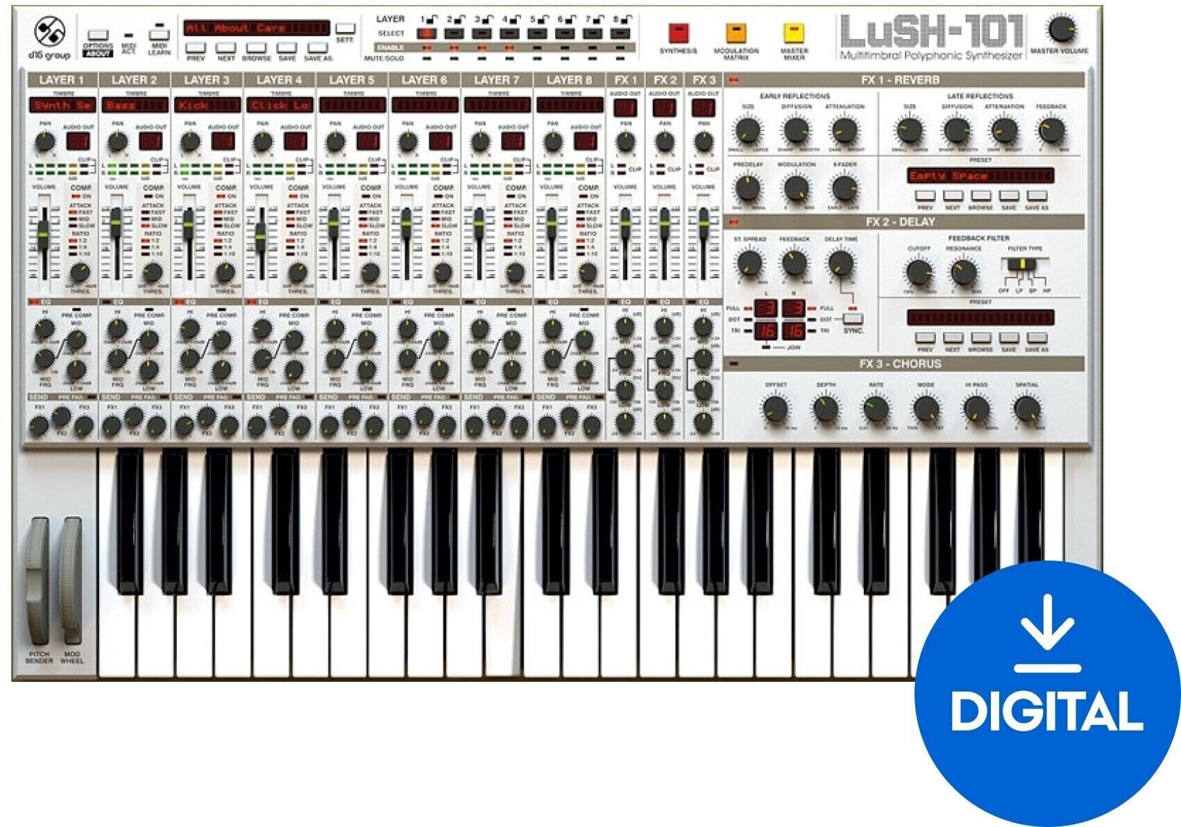VST Instrument D16 Group LuSH-101 (Producto digital)