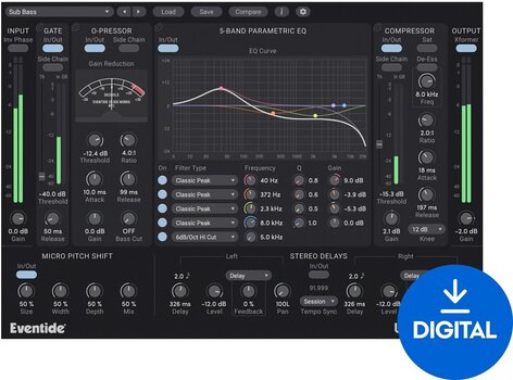 Procesador de efectos de complemento de software Eventide UltraChannel (Producto digital) - 1