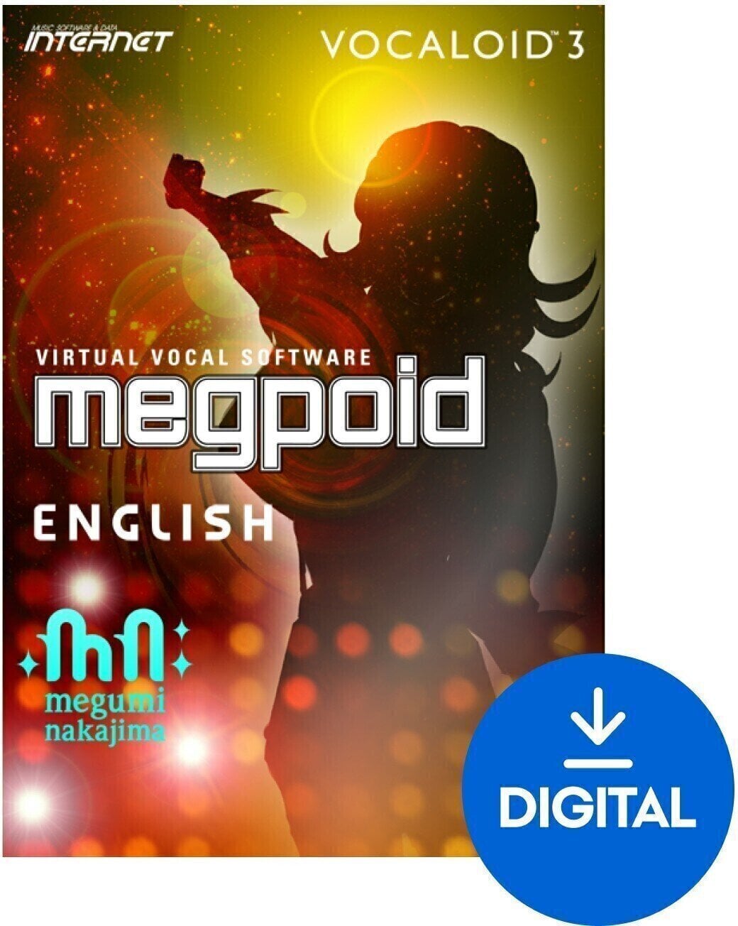 Studijska programska oprema Internet Co. Vocaloid Megpoid (English) (Digitalni izdelek)