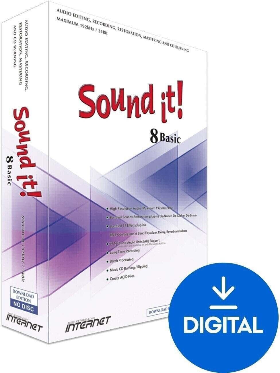 Mastering software Internet Co. Sound it! 8 Basic (Win) (Digital product)