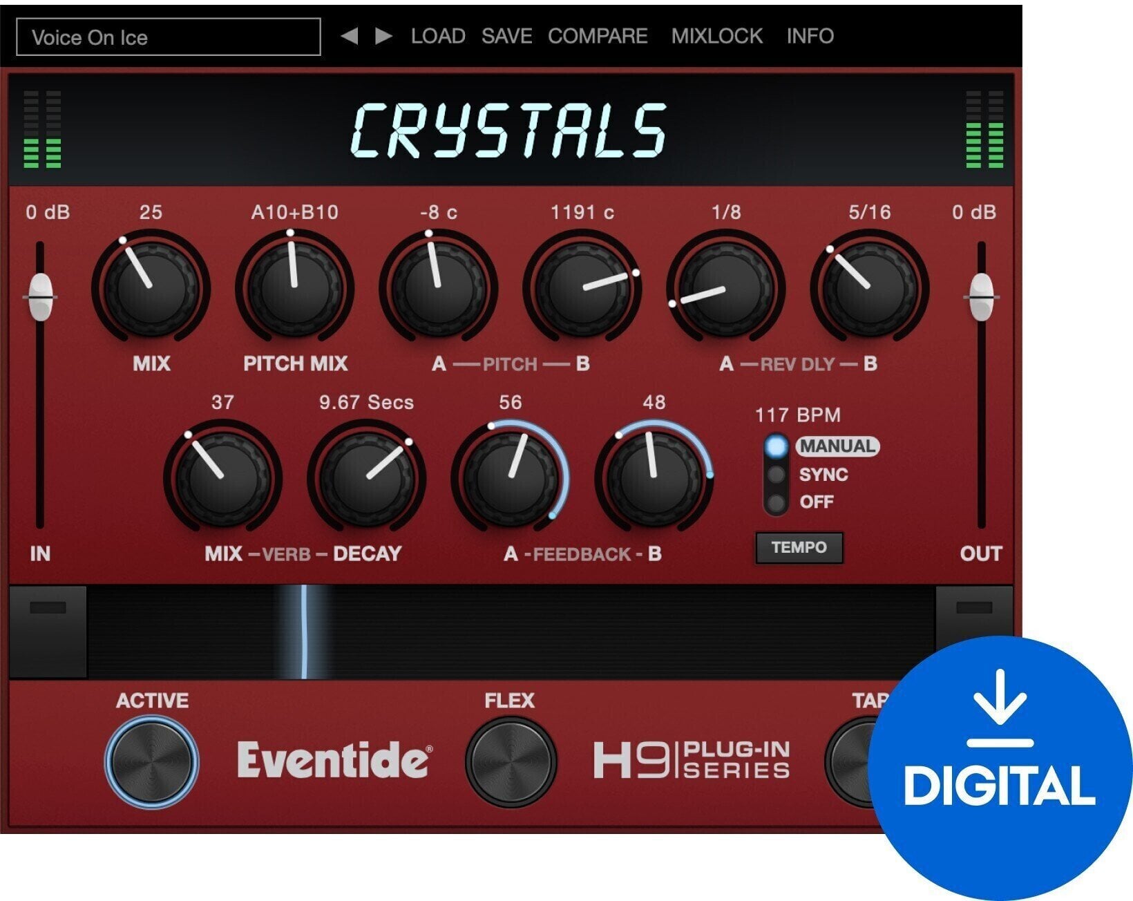 Procesador de efectos de complemento de software Eventide Crystals (Producto digital)