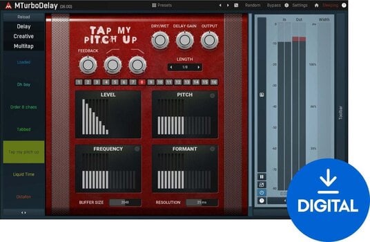 Procesador de efectos de complemento de software MELDA MTurboDelay (Producto digital) - 1
