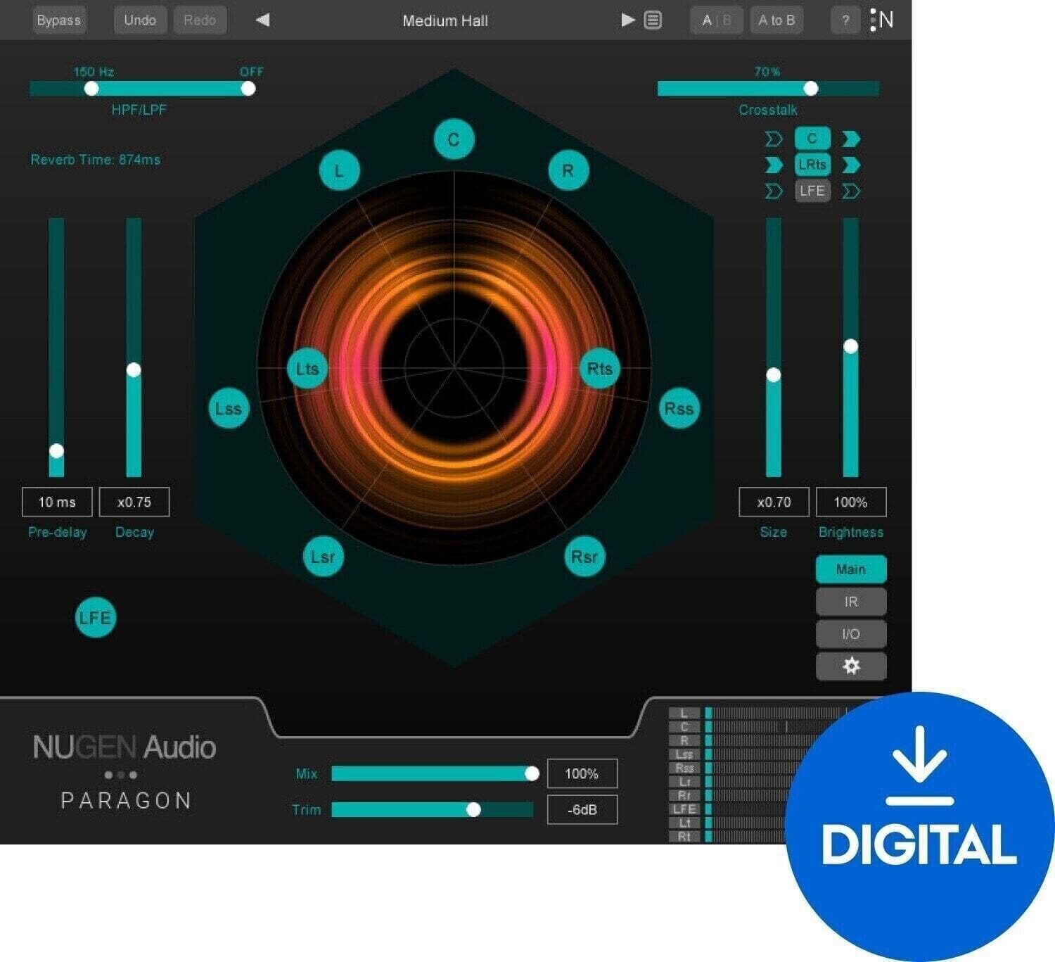 Procesador de efectos de complemento de software Nugen Audio Paragon (Producto digital)