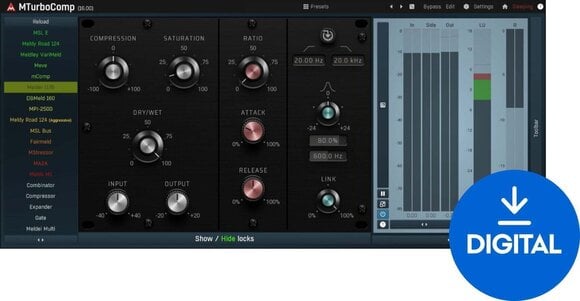 Procesador de efectos de complemento de software MELDA MTurboCompLE (Producto digital) - 1