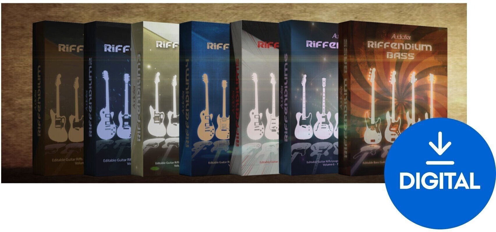 Biblioteca de muestras/sonidos Audiofier Riffendium TOTAL BUNDLE (Producto digital)