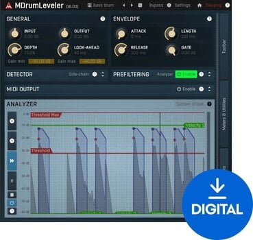 Procesador de efectos de complemento de software MELDA MDrumLeveler (Producto digital) - 1