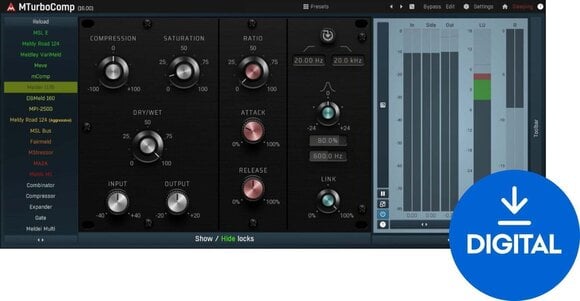 Procesador de efectos de complemento de software MELDA MTurboComp (Producto digital) - 1