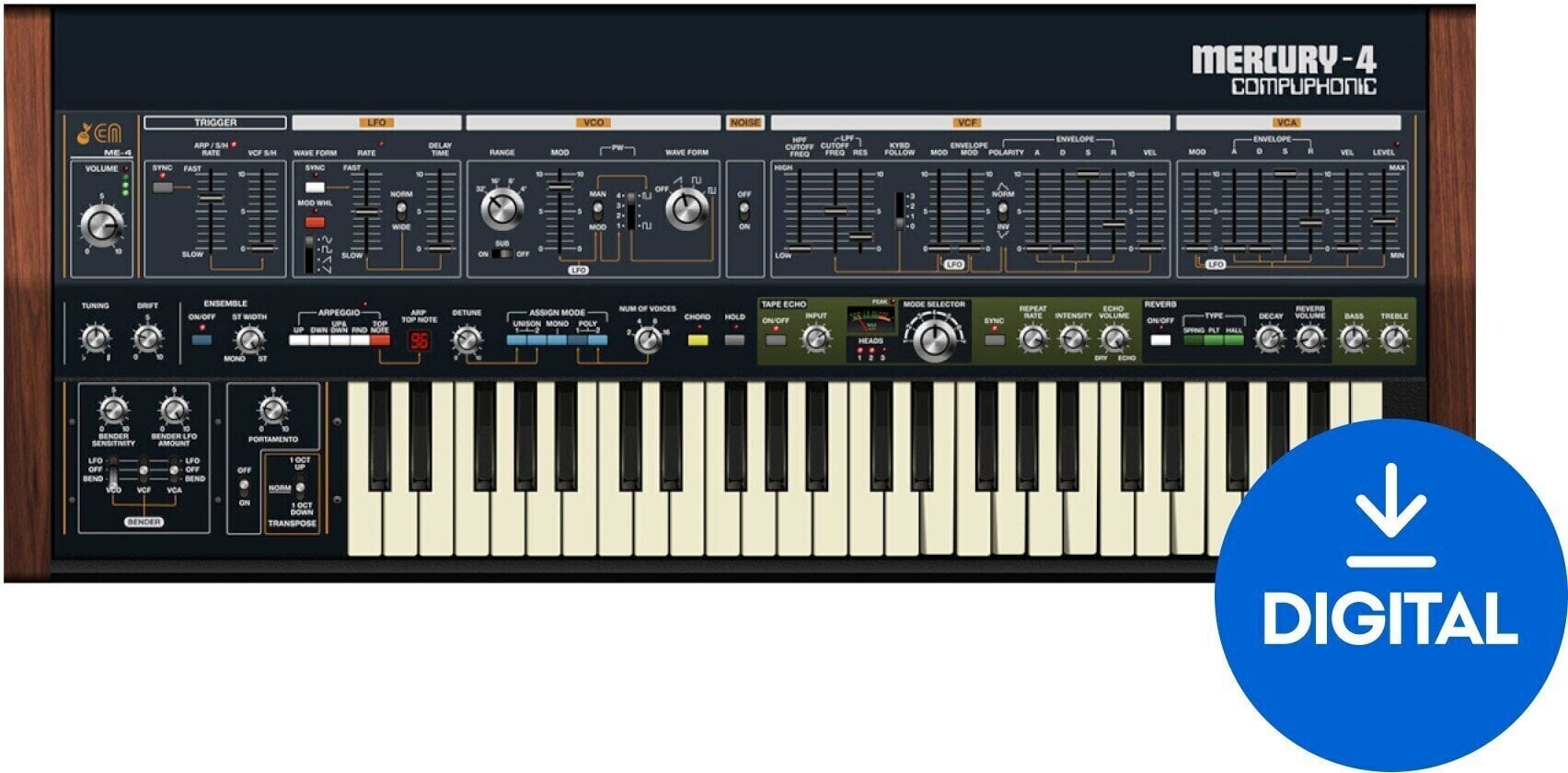 VST Instrument Cherry Audio Mercury-4 (Digital product)
