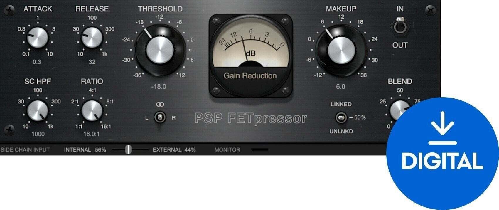 Software Plug-In FX Processor PSP Audioware FETpressor (Digital product)